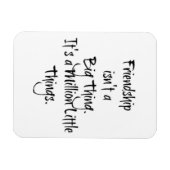 "Freundschaft ist nicht groß.." Kostenvoranschlag Magnet (Horizontal)