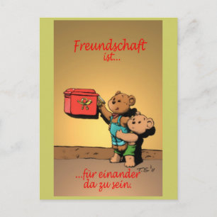 Freundschaft ist... postkarte