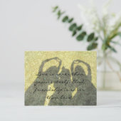 Freundschaft ist selten als Liebe Postkarte (Stehend Vorderseite)