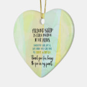 Freundschaft ist wie pinkeln Ihre Hosen Keramik Ornament (Links)