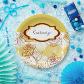 Freundschaft & Joy Yellow Roses Paper Teller (Party)