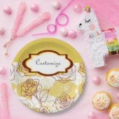 Freundschaft & Joy Yellow Roses Paper Teller (Party)