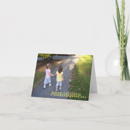Freundschaft... Karte (Vorderseite)