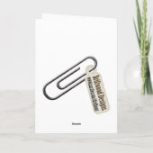 Freundschaft Karte (Rückseite)