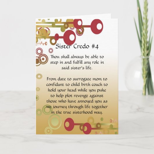 Freundschaft Karte (Vorderseite)