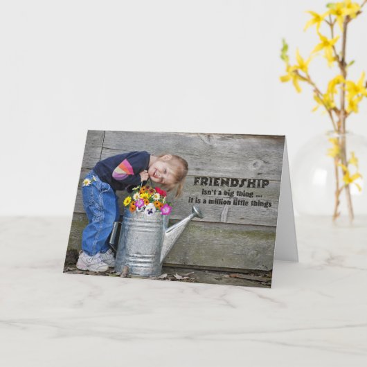 Freundschaft Karte (Gelbe Blume)