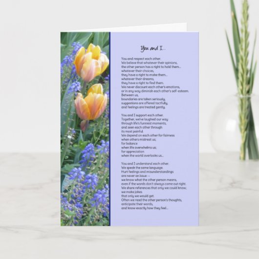 Freundschaft Karte (Vorderseite)