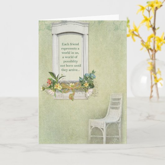 Freundschaft Karte (Gelbe Blume)