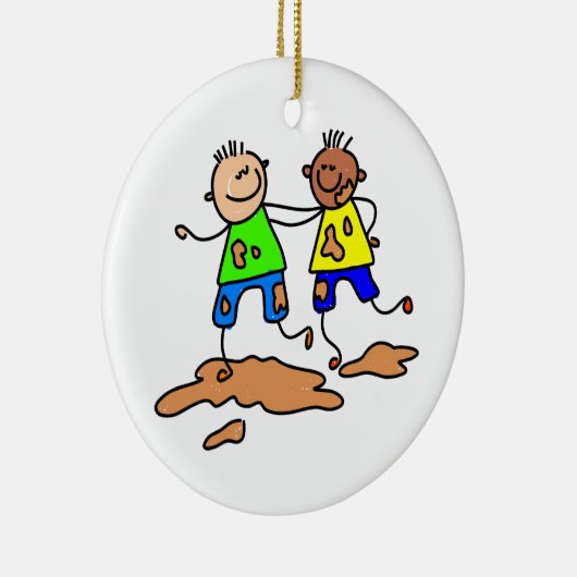 Freundschaft Keramikornament (Rechts)