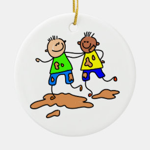 Freundschaft Keramikornament