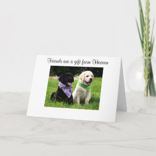 Freundschaft Labrador Retriever Welpen Karte