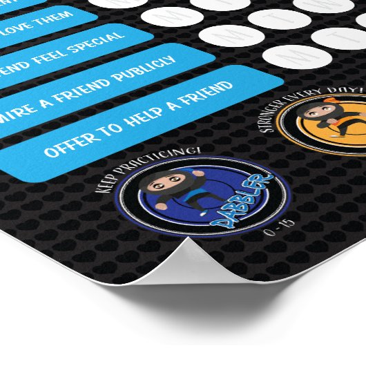 FREUNDSCHAFT LIEBE HERAUSFORDERUNG POSTER (Ecke)