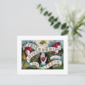 Freundschaft, Liebe und Wahrheit (1874) Postkarte (Stehend Vorderseite)