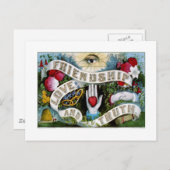 Freundschaft, Liebe und Wahrheit (1874) Postkarte (Vorne/Hinten)