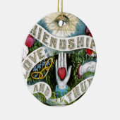 Freundschaft, Liebe und Wahrheit Keramikornament (Rechts)