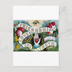 Freundschaft, Liebe und Wahrheit Postkarte