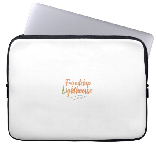 Freundschaft Lighthouse Laptopschutzhülle (Vorderseite)