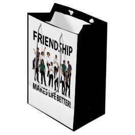 Freundschaft macht das Leben freundlicher Mittlere Geschenktüte