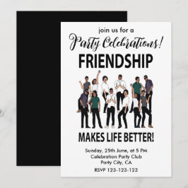 Freundschaft macht das Party "Bessere Freundschaft Einladung