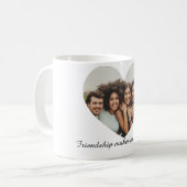 Freundschaft macht uns stärker. kaffeetasse (Vorderseite Links)