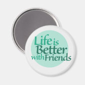 Freundschaft Magnet (Vorderseite/Rückseite)