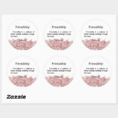 Freundschaft Melodies Runder Aufkleber (Blatt)