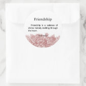 Freundschaft Melodies Runder Aufkleber (Tasche)