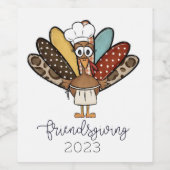 Freundschaft mit der Türkei - Neues Jahr Weinetikett (Einzelnes Label)