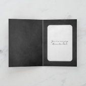 Freundschaft mit schwarzen Tafeln Karte (Innenseite)