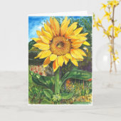 Freundschaft mit Sonnenblumen Karte (Gelbe Blume)