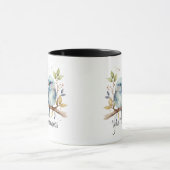 Freundschaft oder Romantik Ihr Name Namen Bird Art Tasse (Zentrum)