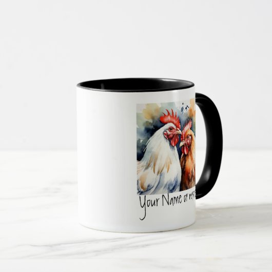 Freundschaft oder Romantische Namen der Hühner Tasse (VorderseiteRechts)
