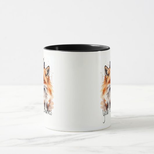 Freundschaft oder Romantischer Name oder Name Fox Tasse (Zentrum)