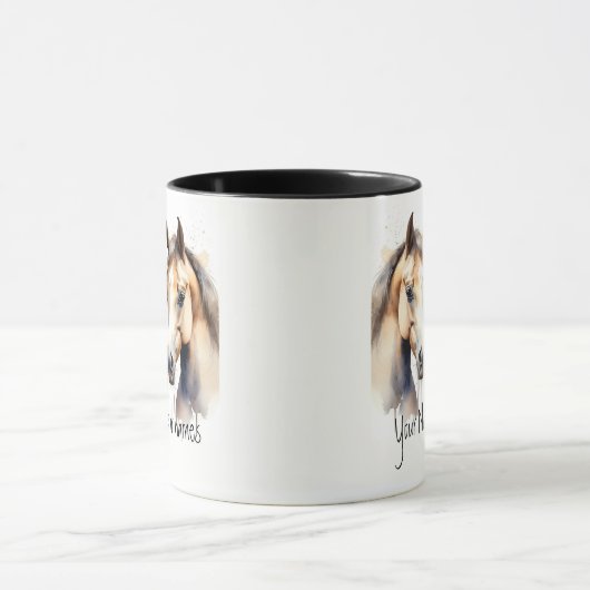 Freundschaft oder Romantischer Name: Pferde Tasse (Zentrum)