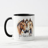 Freundschaft oder Romantischer Name: Pferde Tasse (Links)