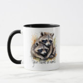 Freundschaft oder Romantischer Name Raccoons Tasse (Links)