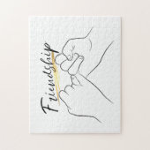 Freundschaft Pinky Promise Niedliche Bauart Puzzle (Vertikal)