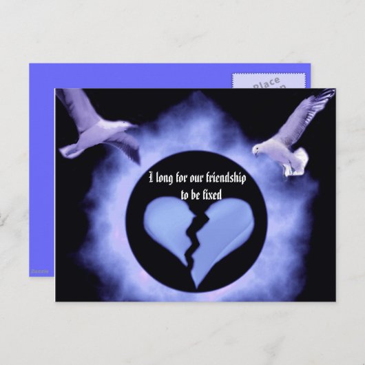 Freundschaft_ Postkarte (Vorne/Hinten)