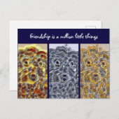 Freundschaft Postkarte Hunde Moderne Abstrakte Kun (Vorne/Hinten)