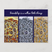 Freundschaft Postkarte Hunde Moderne Abstrakte Kun (Vorderseite)