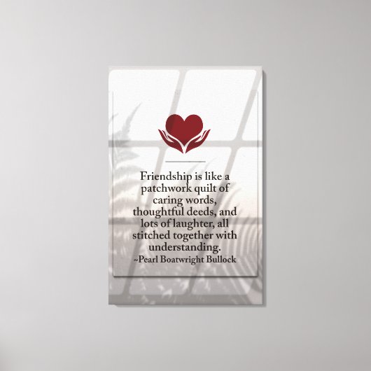 Freundschaft Premium Wrapped Canvas (Glanz) Leinwanddruck (Vorderseite)