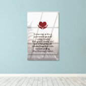 Freundschaft Premium Wrapped Canvas (Glanz) Leinwanddruck (Insitu (Holzboden))