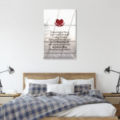 Freundschaft Premium Wrapped Canvas (Glanz) Leinwanddruck (Insitu (Schlafzimmer))