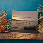 Freundschaft Proverb Plaque Fotoplatte (Seite)