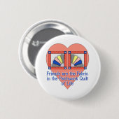 Freundschaft Quilt Pattern Button (Vorne & Hinten)