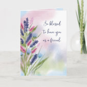 Freundschaft Religious Segen Denken Sie an Sie Hüb Karte (Vorderseite)