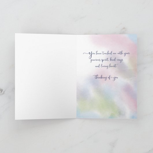 Freundschaft Religious Segen Denken Sie an Sie Hüb Karte (Innenseite)