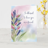 Freundschaft Religious Segen Denken Sie an Sie Hüb Karte (Gelbe Blume)