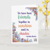 Freundschaft - Schöne Blumenkarte Karte (Gelbe Blume)