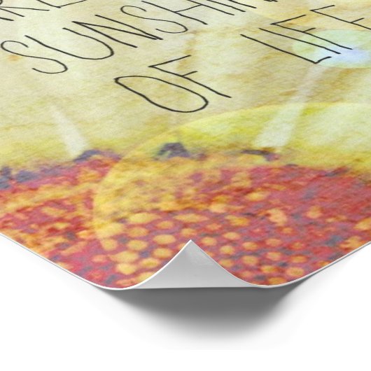 Freundschaft & Sonnenschein Poster (Ecke)